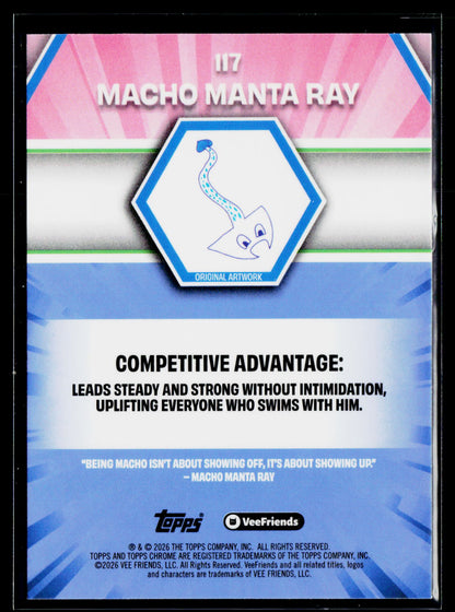 2026 Topps Chrome VeeFriends #117 Macho Manta Ray