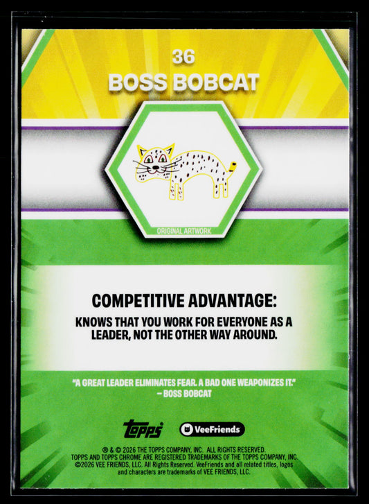 2026 Topps Chrome VeeFriends #36 Boss Bobcat