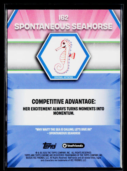 2026 Topps Chrome VeeFriends #162 Spontaneous Seahorse