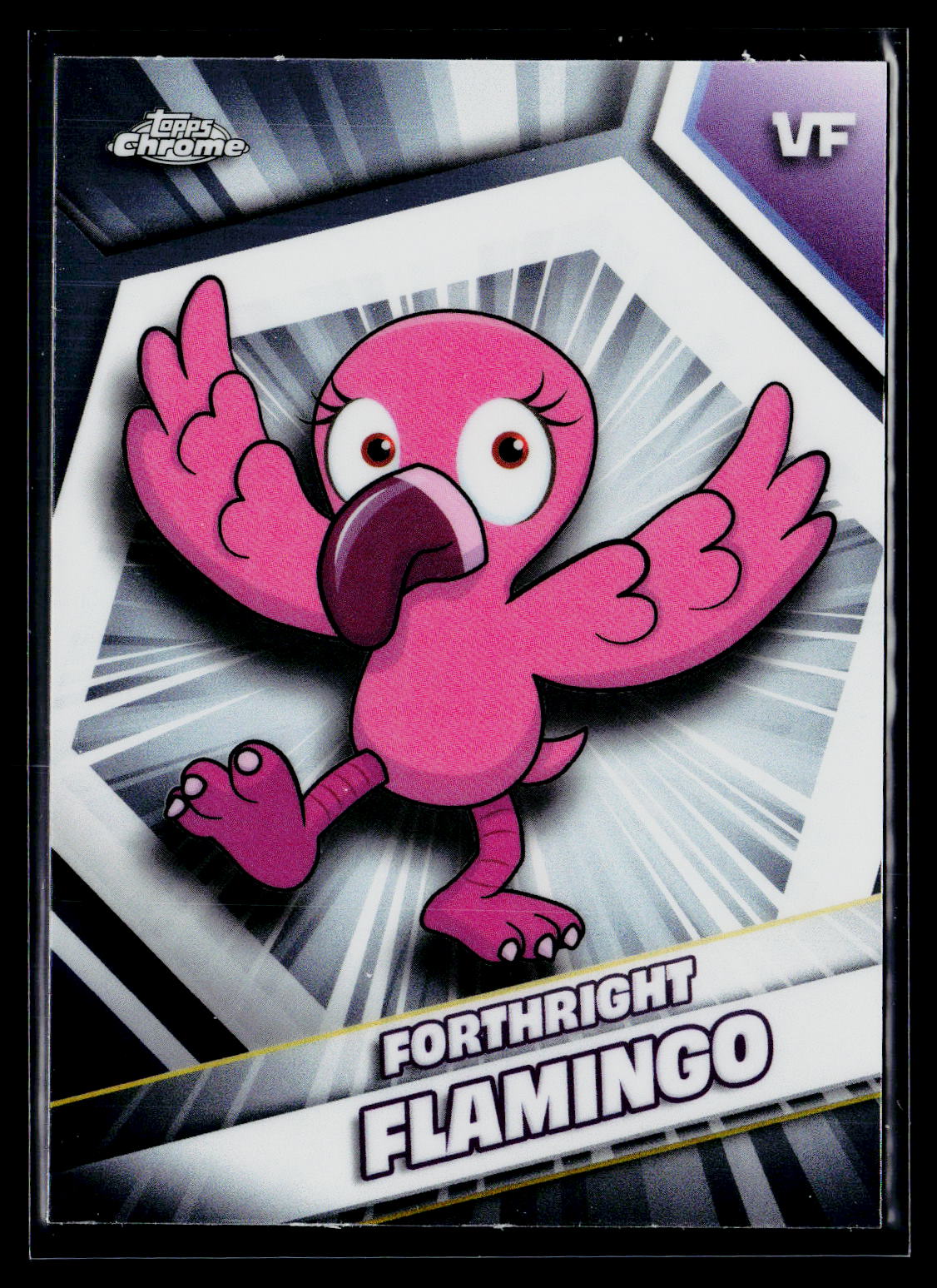 2026 Topps Chrome VeeFriends #79 Forthright Flamingo