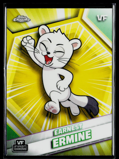 2026 Topps Chrome VeeFriends #69 Earnest Ermine Yellow Refractor