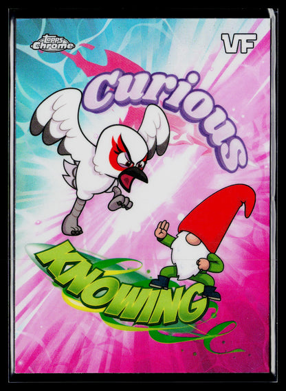 2026 Topps Chrome VeeFriends #BB-4 Curious Crane / Knowing Gnome Balance Battles