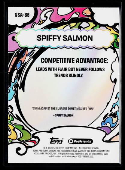 2026 Topps Chrome VeeFriends #SSA-85 Spiffy Salmon Manga Speckle