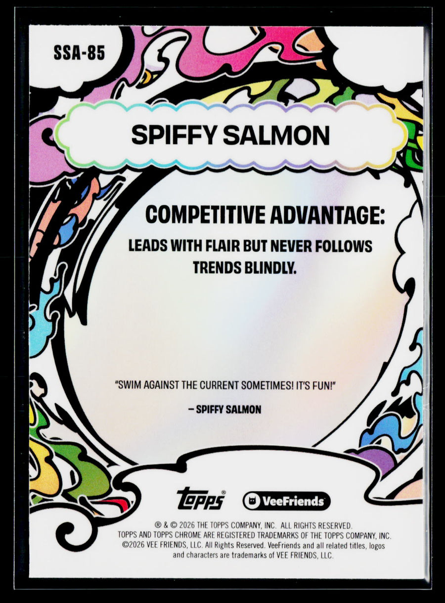 2026 Topps Chrome VeeFriends #SSA-85 Spiffy Salmon Manga Speckle