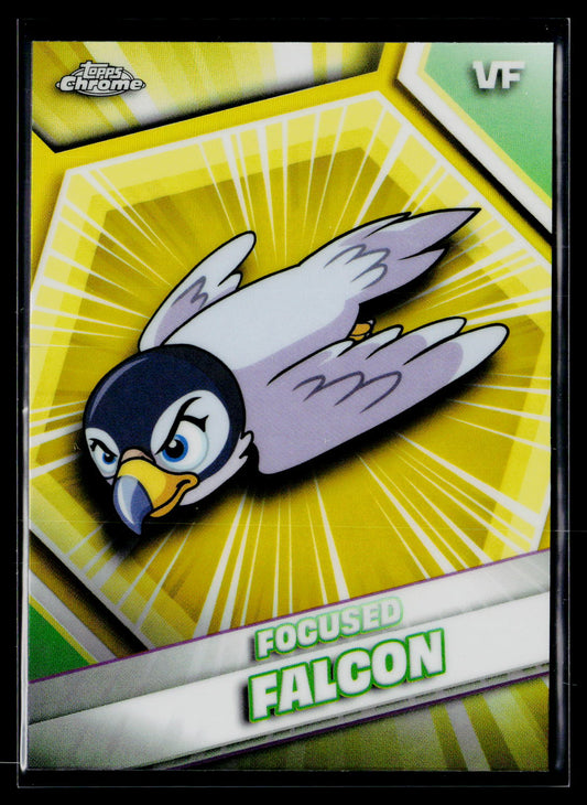 2026 Topps Chrome VeeFriends #75 Focused Falcon Yellow Refractor