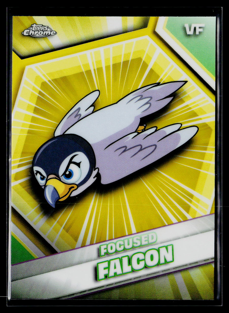 2026 Topps Chrome VeeFriends #75 Focused Falcon Yellow Refractor