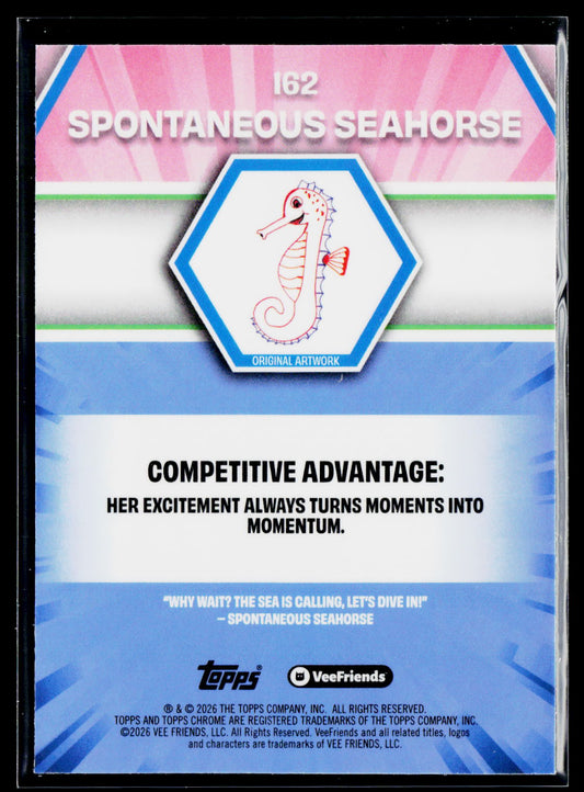 2026 Topps Chrome VeeFriends #162 Spontaneous Seahorse Yellow Refractor