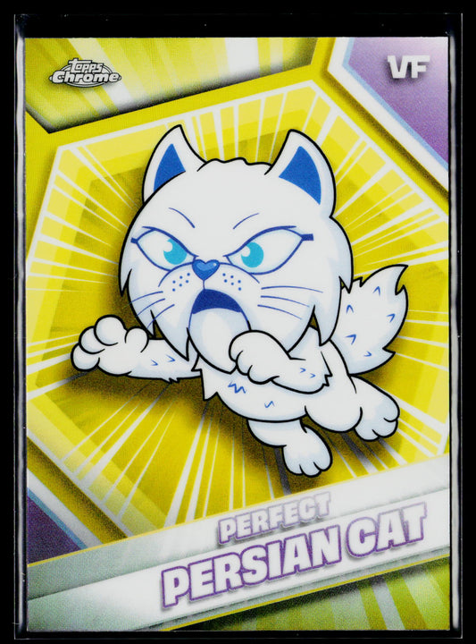 2026 Topps Chrome VeeFriends #134 Perfect Persian Cat Yellow Refractor