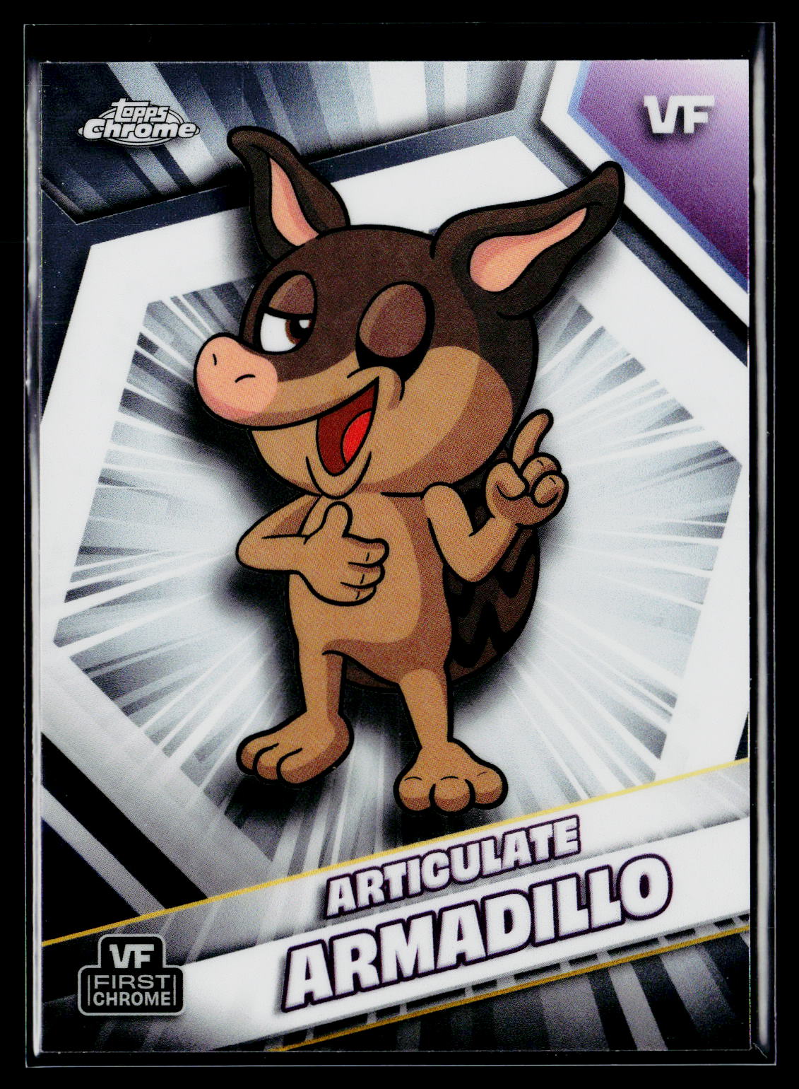 2026 Topps Chrome VeeFriends #22 Articulate Armadillo