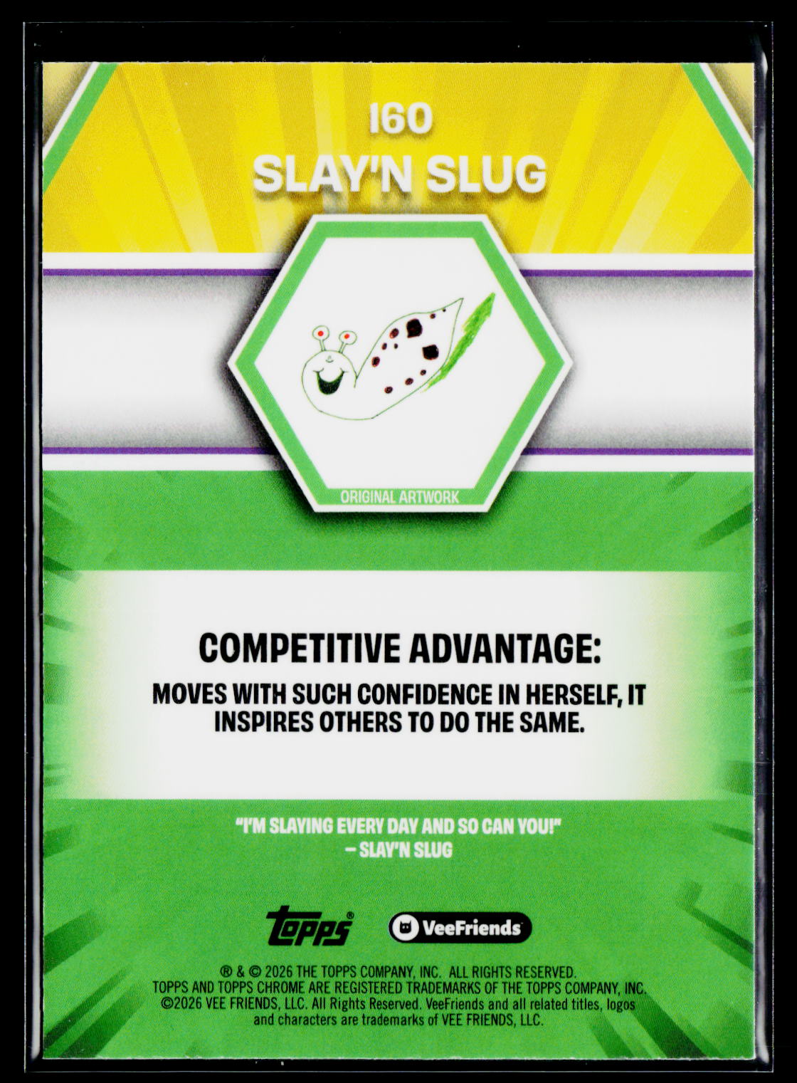2026 Topps Chrome VeeFriends #160 Slay'n Slug