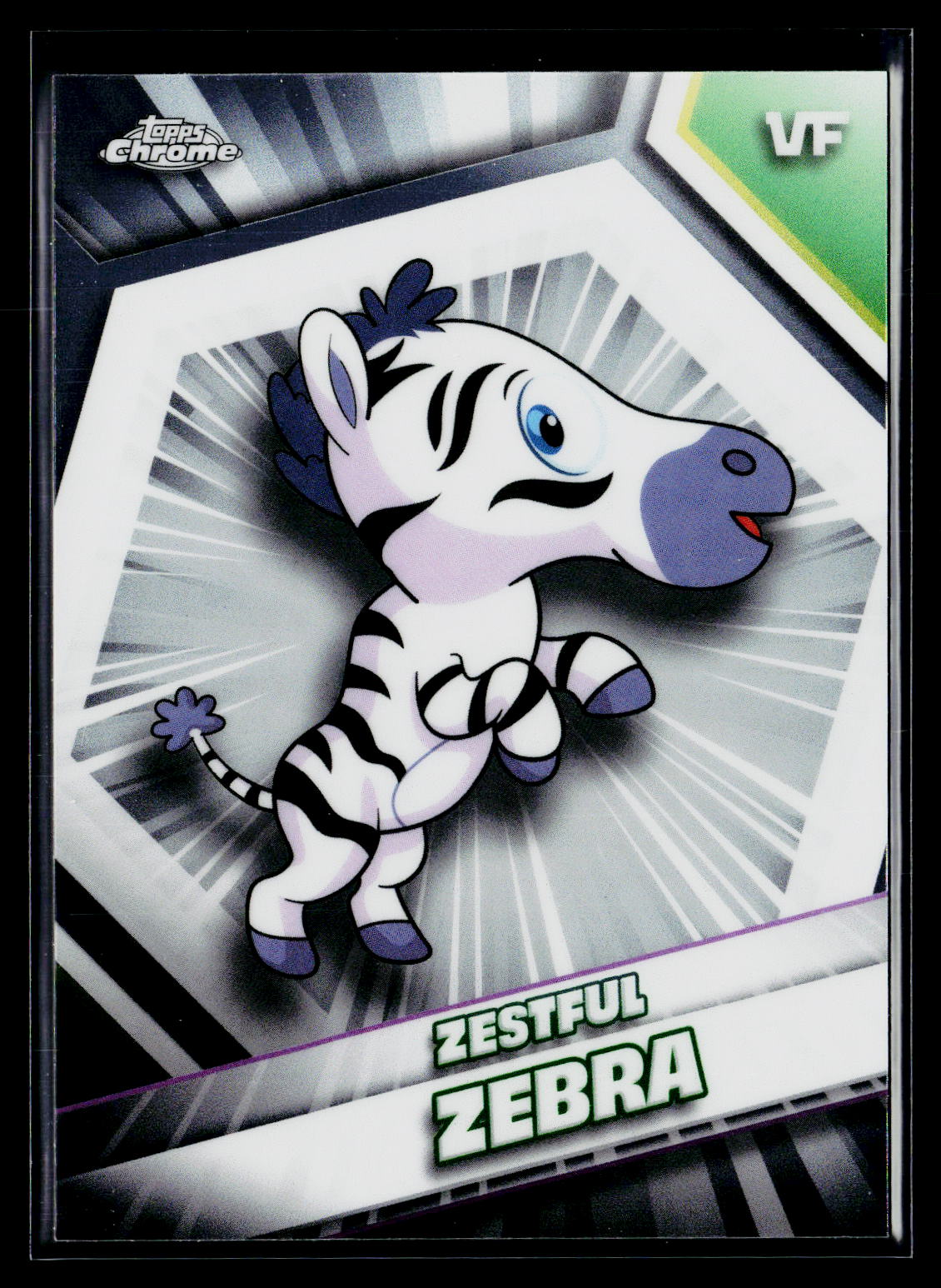 2026 Topps Chrome VeeFriends #199 Zestful Zebra