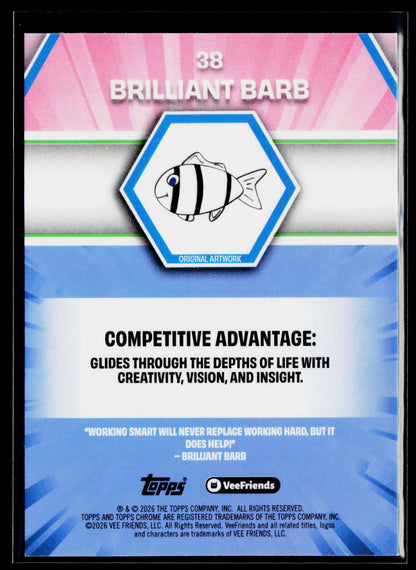 2026 Topps Chrome VeeFriends #38 Brilliant Barb
