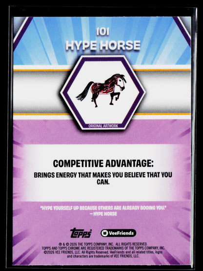 2026 Topps Chrome VeeFriends #101 Hype Horse