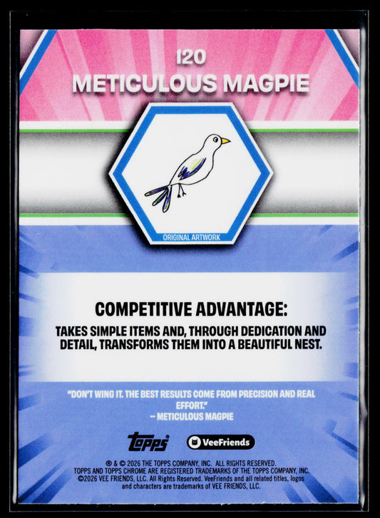 2026 Topps Chrome VeeFriends #120 Meticulous Magpie