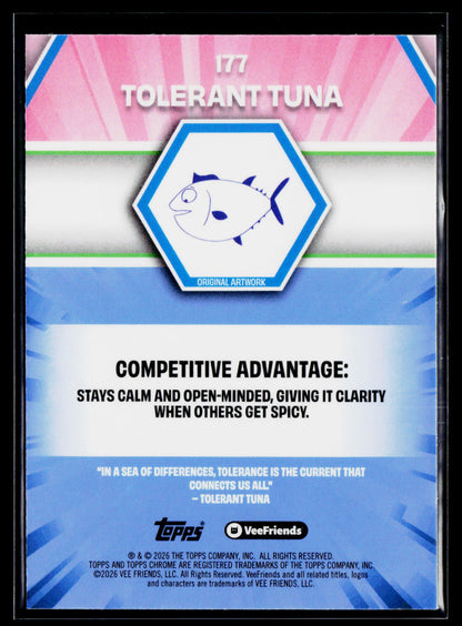 2026 Topps Chrome VeeFriends #177 Tolerant Tuna