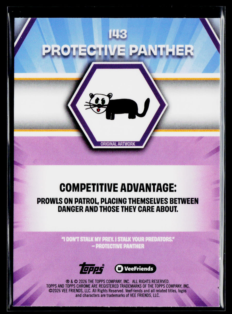 2026 Topps Chrome VeeFriends #143 Protective Panther