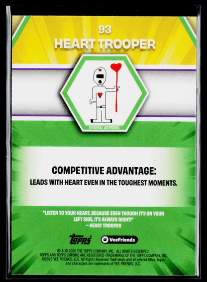 2026 Topps Chrome VeeFriends #93 Heart Trooper