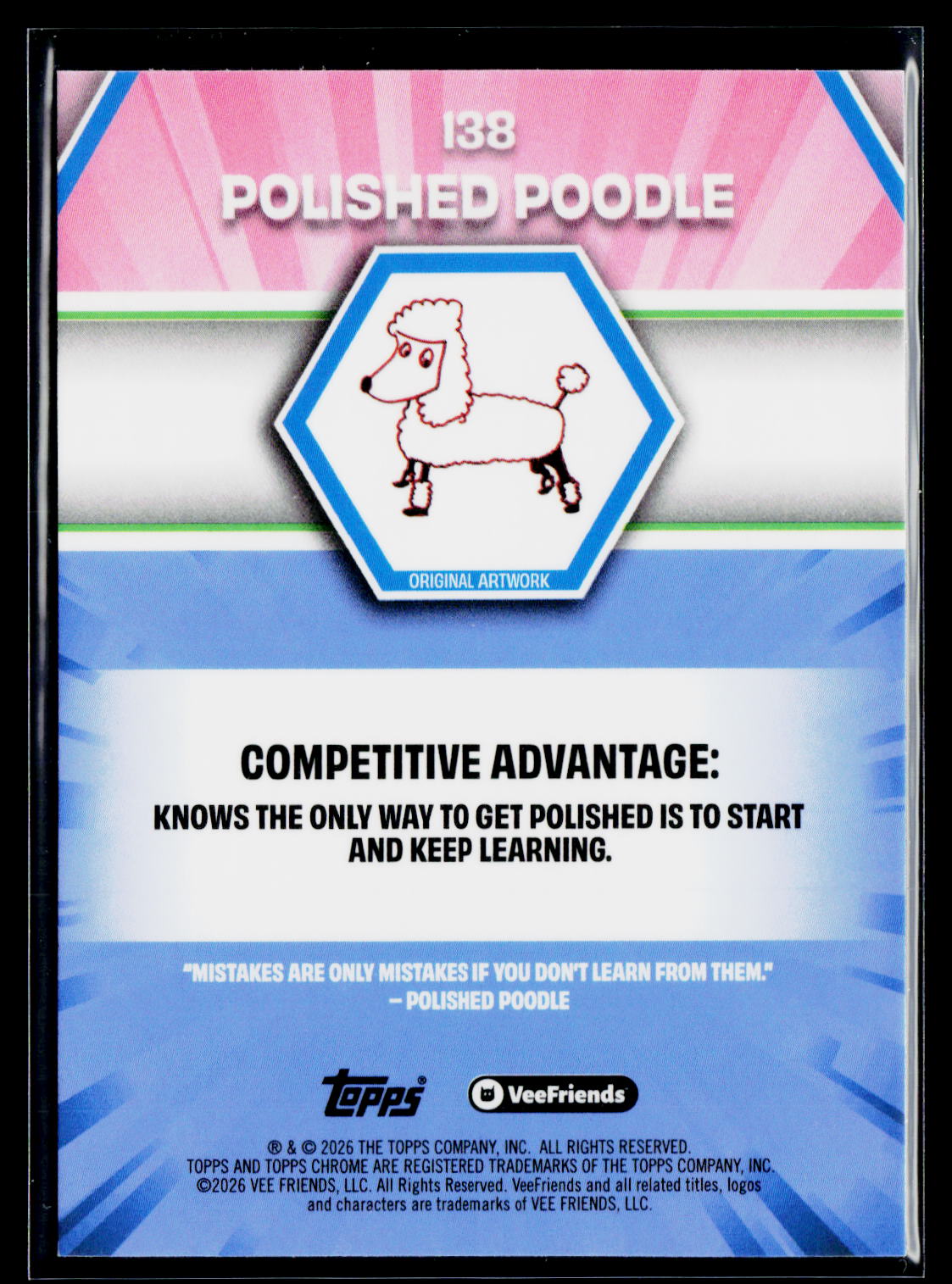 2026 Topps Chrome VeeFriends #138 Polished Poodle