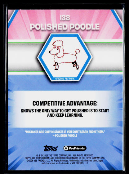 2026 Topps Chrome VeeFriends #138 Polished Poodle
