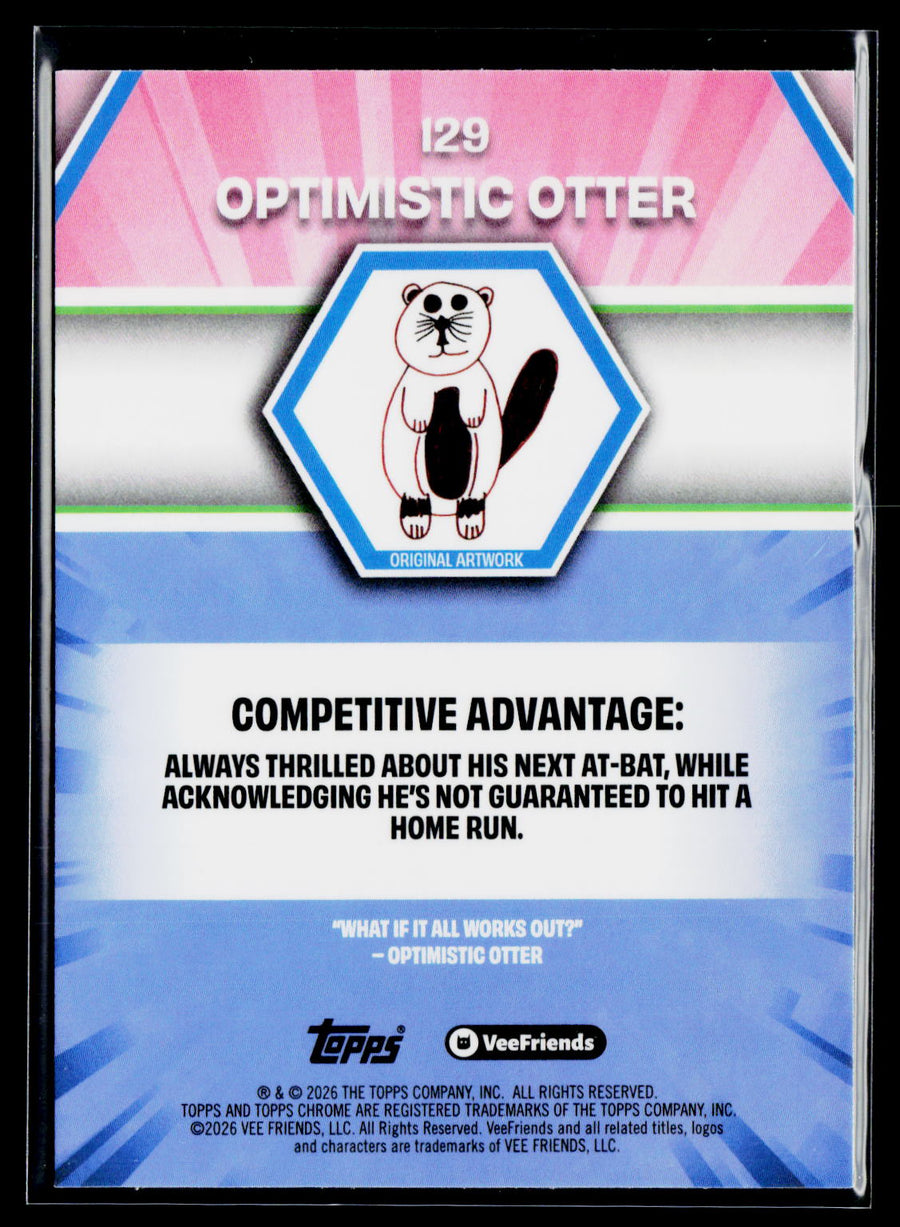 2026 Topps Chrome VeeFriends #129 Optimistic Otter