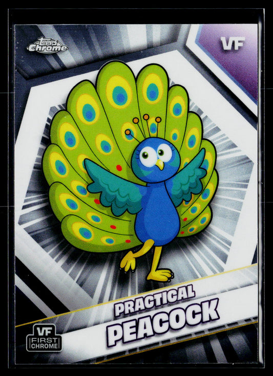 2026 Topps Chrome VeeFriends #140 Practical Peacock