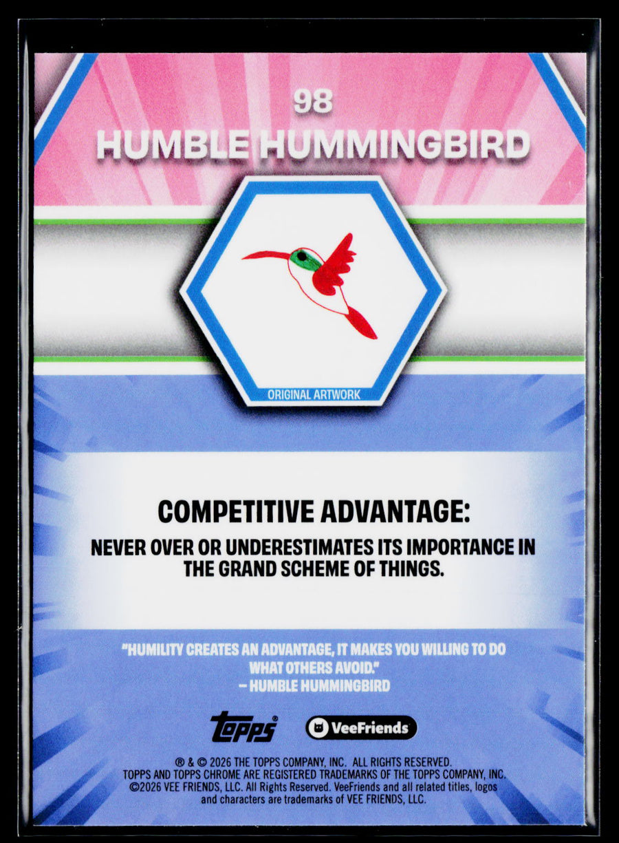 2026 Topps Chrome VeeFriends #98 Humble Hummingbird