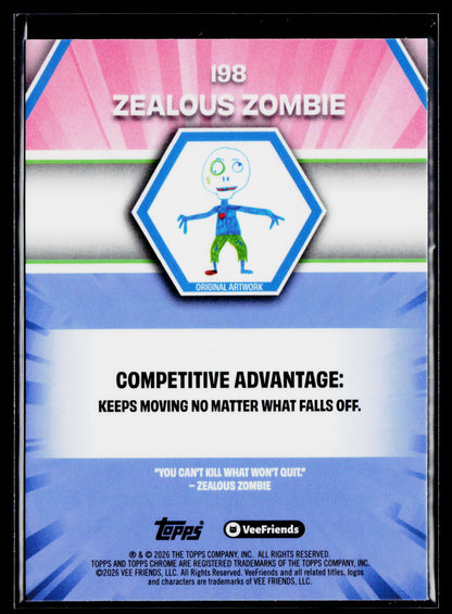 2026 Topps Chrome VeeFriends #198 Zealous Zombie