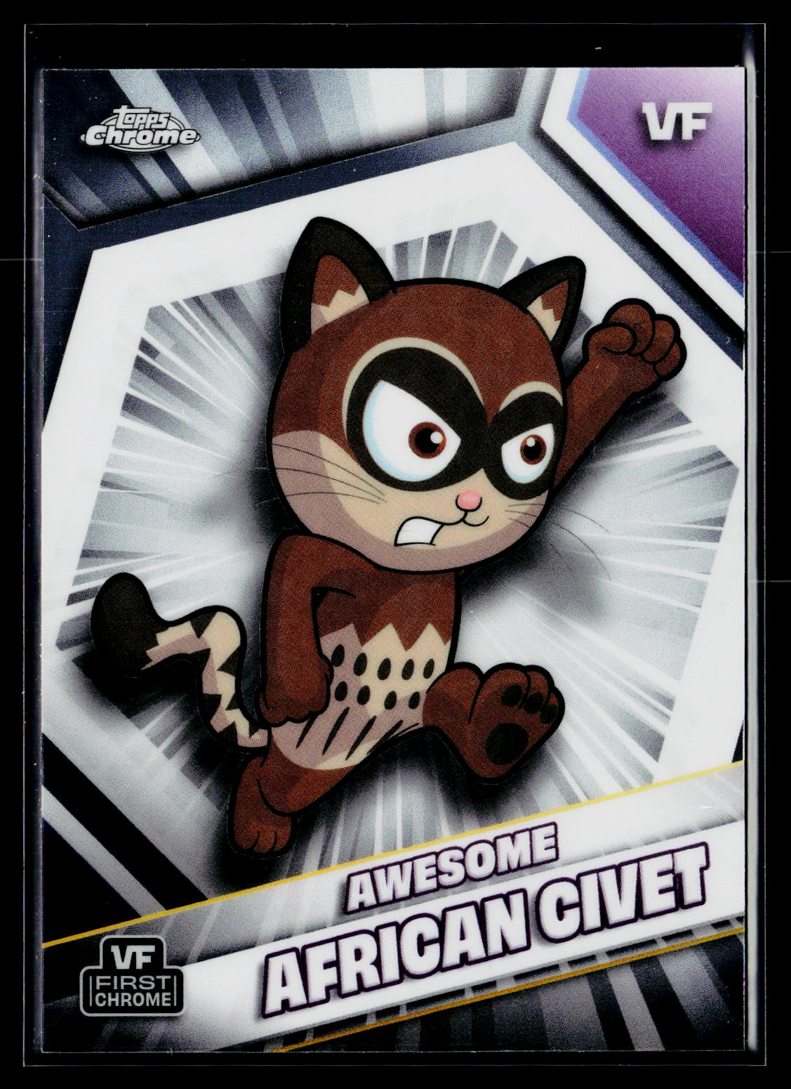 2026 Topps Chrome VeeFriends #25 Awesome African Civet