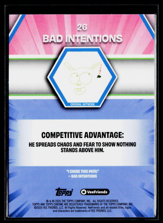 2026 Topps Chrome VeeFriends #26 Bad Intentions