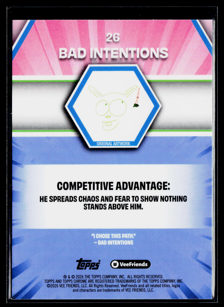 2026 Topps Chrome VeeFriends #26 Bad Intentions