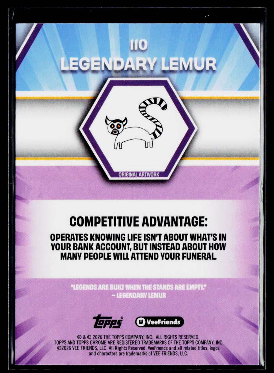 2026 Topps Chrome VeeFriends #110 Legendary Lemur