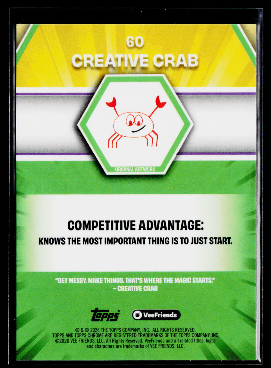 2026 Topps Chrome VeeFriends #60 Creative Crab