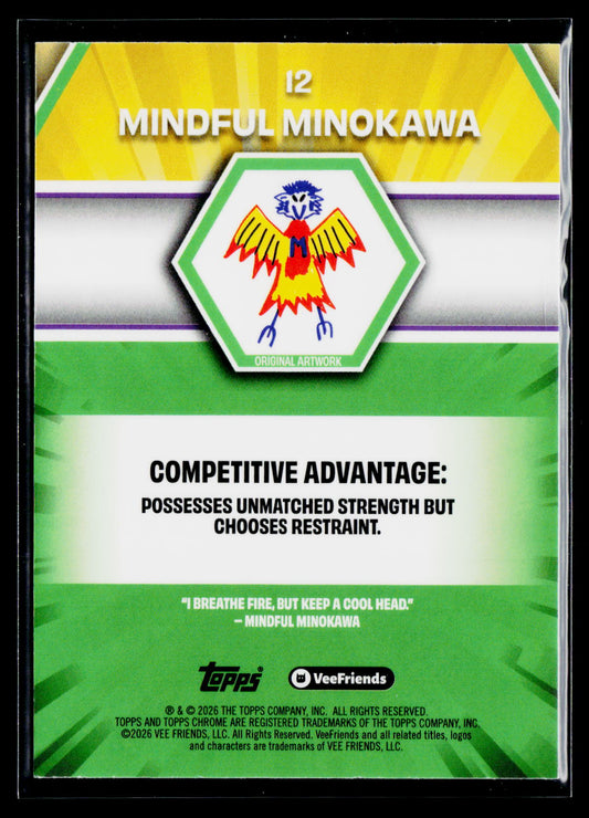 2026 Topps Chrome VeeFriends #12 Mindful Minokawa