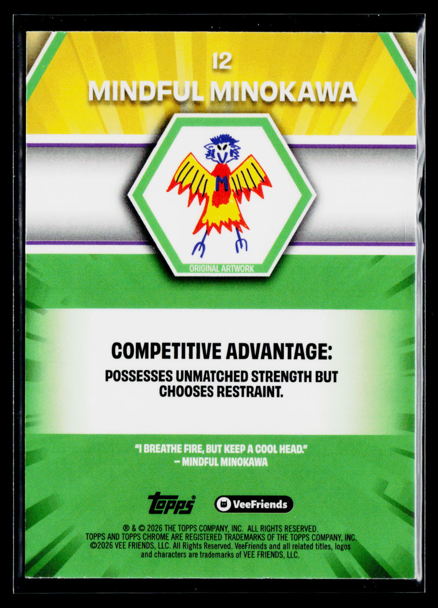 2026 Topps Chrome VeeFriends #12 Mindful Minokawa