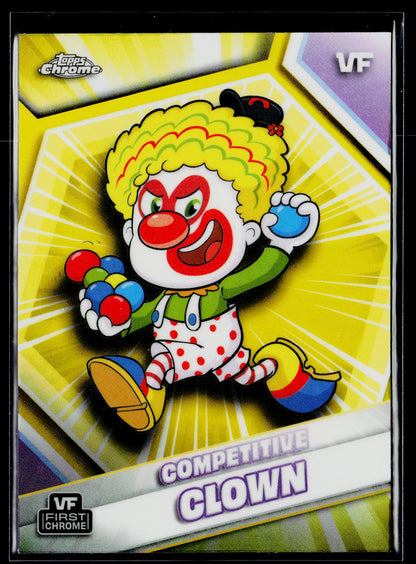 2026 Topps Chrome VeeFriends #52 Competitive Clown Yellow Refractor