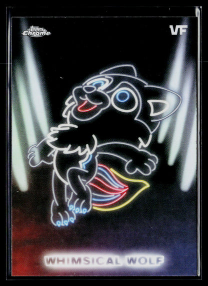 2026 Topps Chrome VeeFriends #NE-3 Whimsical Wolf Neon Lights