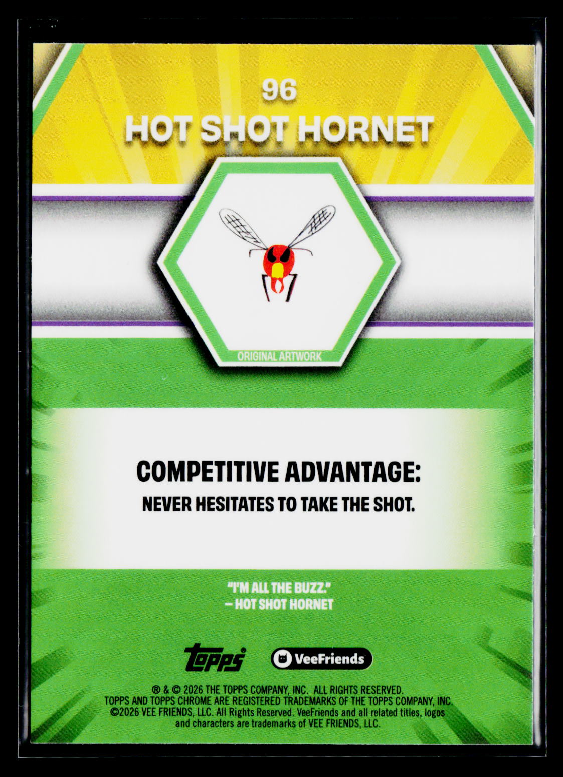 2026 Topps Chrome VeeFriends #96 Hot Shot Hornet