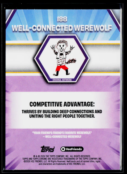 2026 Topps Chrome VeeFriends #188 Well-Connected Werewolf