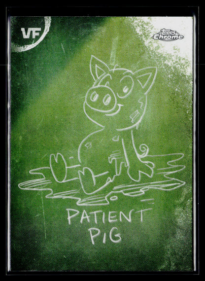 2026 Topps Chrome VeeFriends #C-2 Patient Pig Chalkboard
