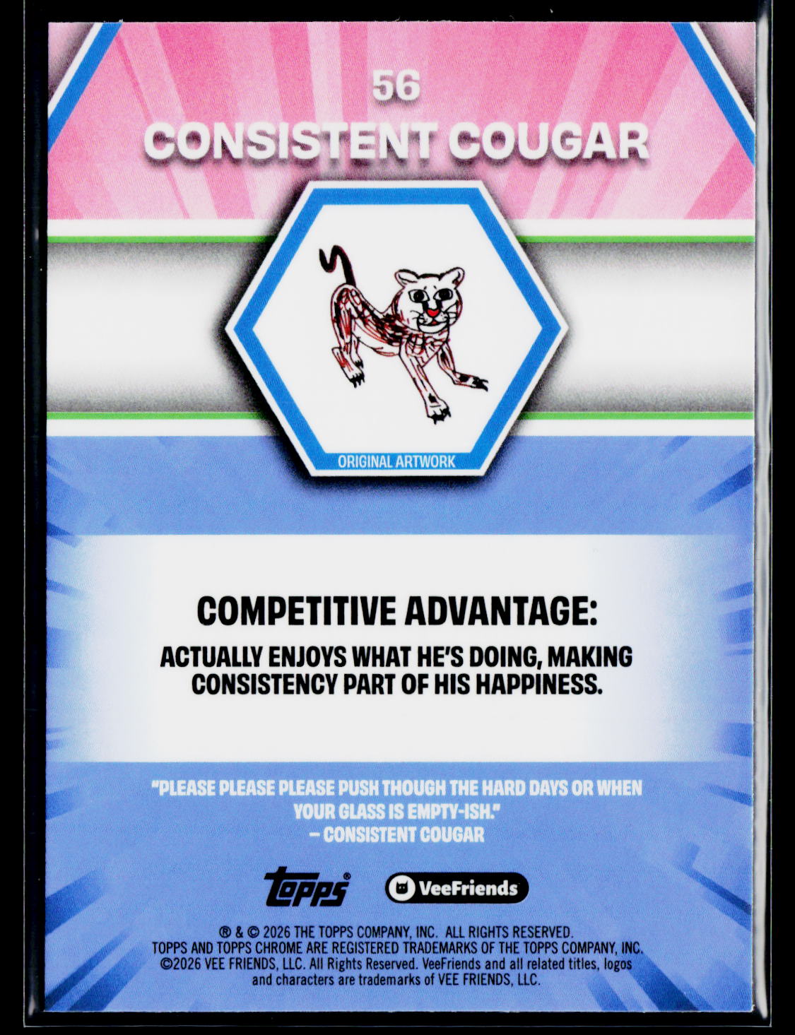 2026 Topps Chrome VeeFriends #56 Consistent Cougar