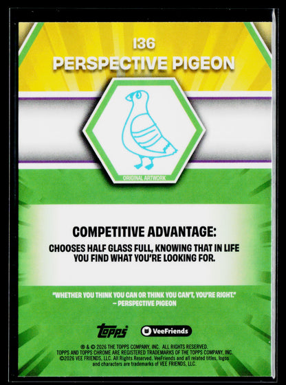 2026 Topps Chrome VeeFriends #136 Perspective Pigeon