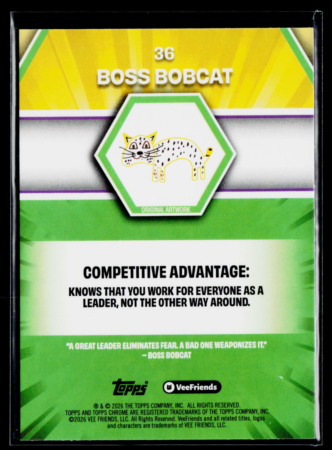2026 Topps Chrome VeeFriends #36 Boss Bobcat