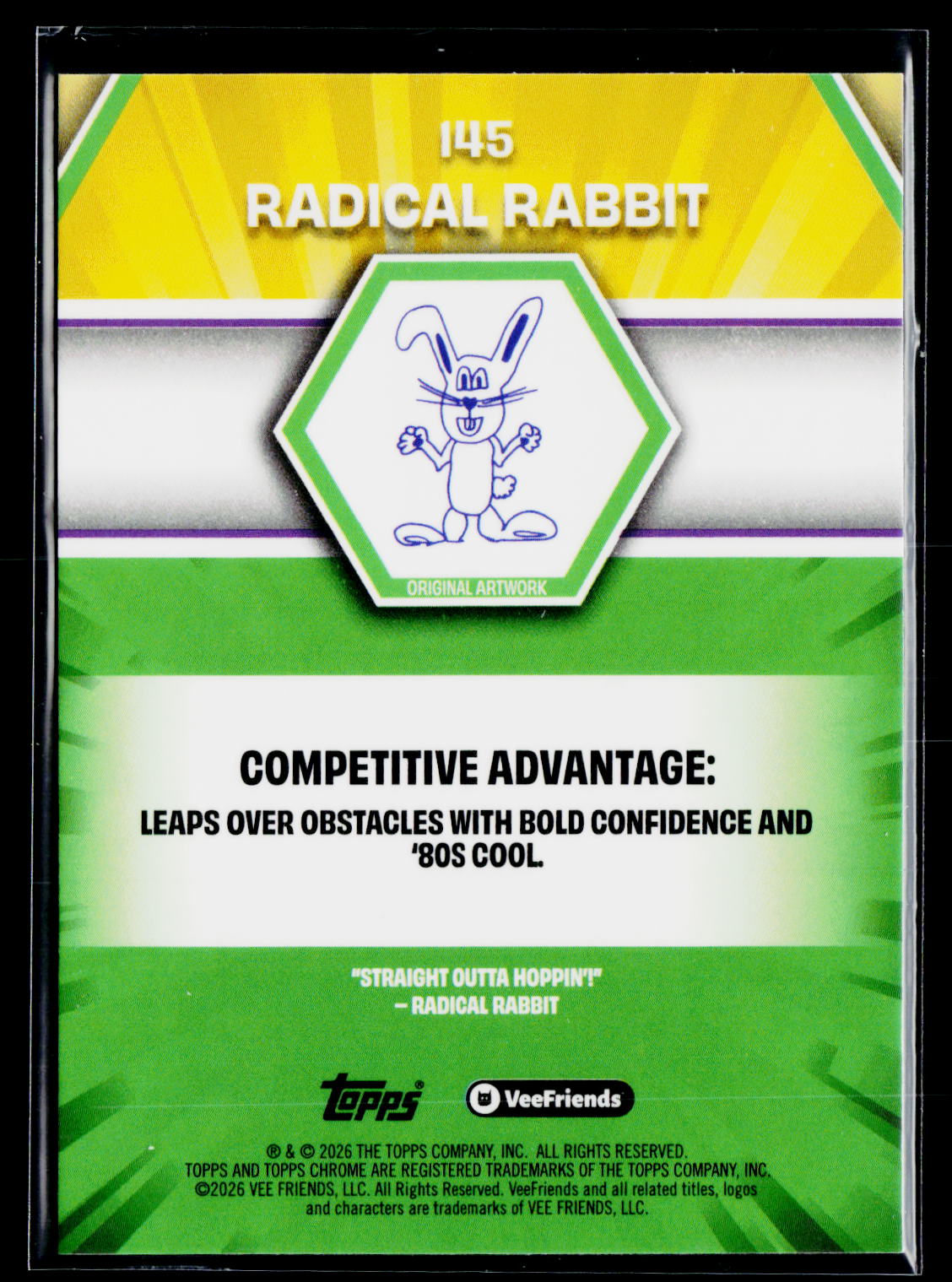 2026 Topps Chrome VeeFriends #145 Radical Rabbit