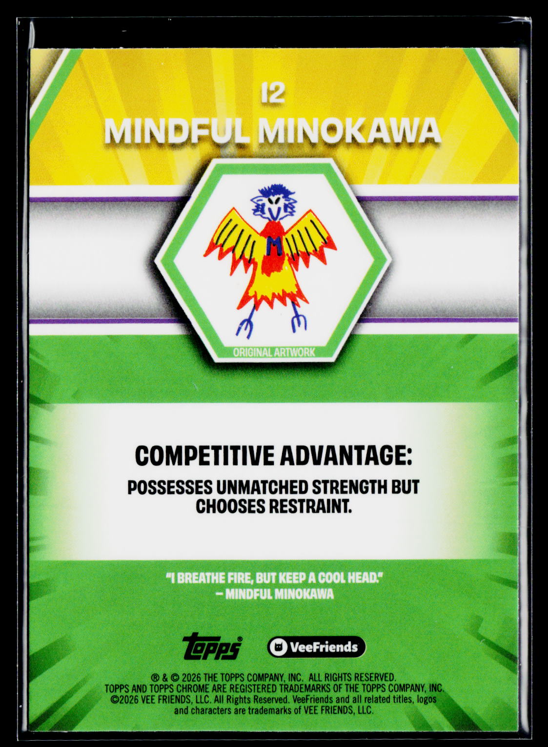 2026 Topps Chrome VeeFriends #12 Mindful Minokawa