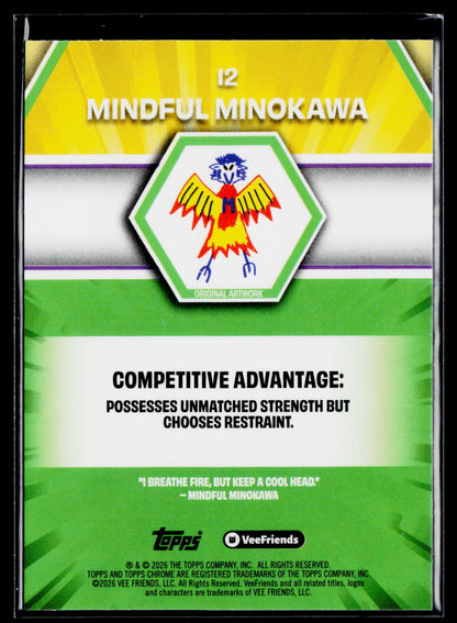2026 Topps Chrome VeeFriends #12 Mindful Minokawa