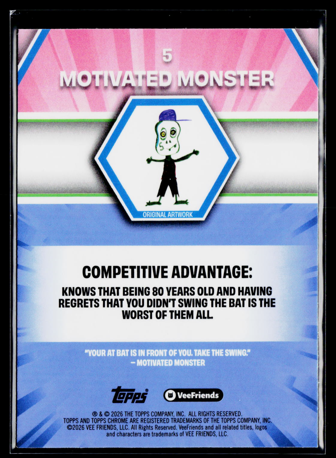 2026 Topps Chrome VeeFriends #5 Motivated Monster