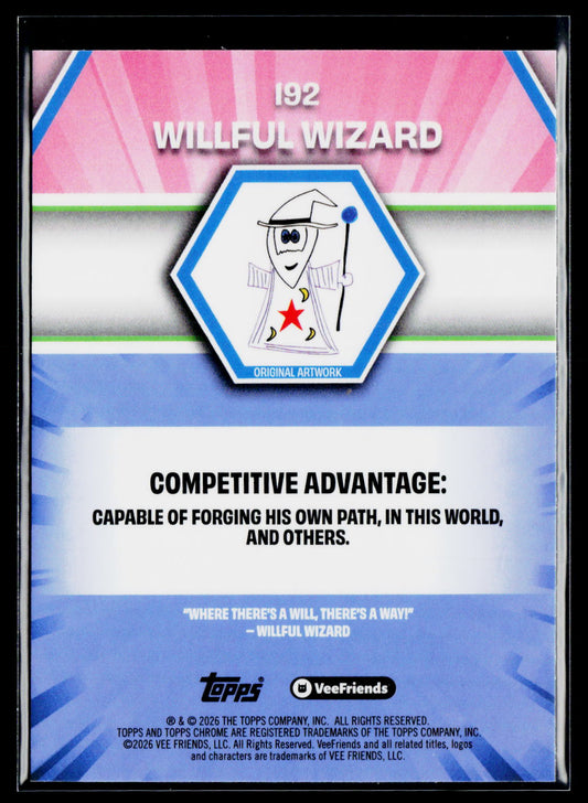 2026 Topps Chrome VeeFriends #192 Willful Wizard