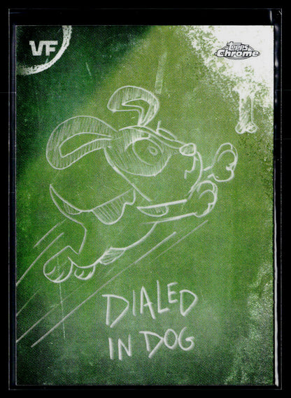 2026 Topps Chrome VeeFriends #C-3 Dialed In Dog Chalkboard