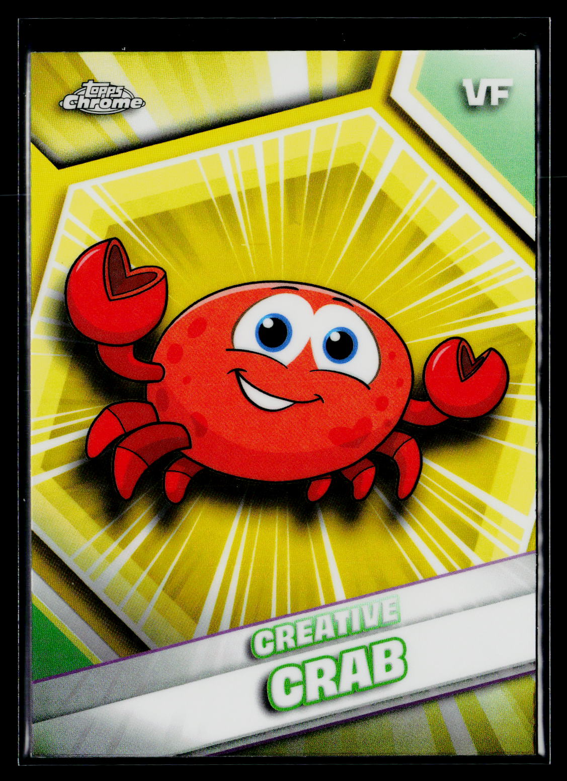 2026 Topps Chrome VeeFriends #60 Creative Crab Yellow Refractor