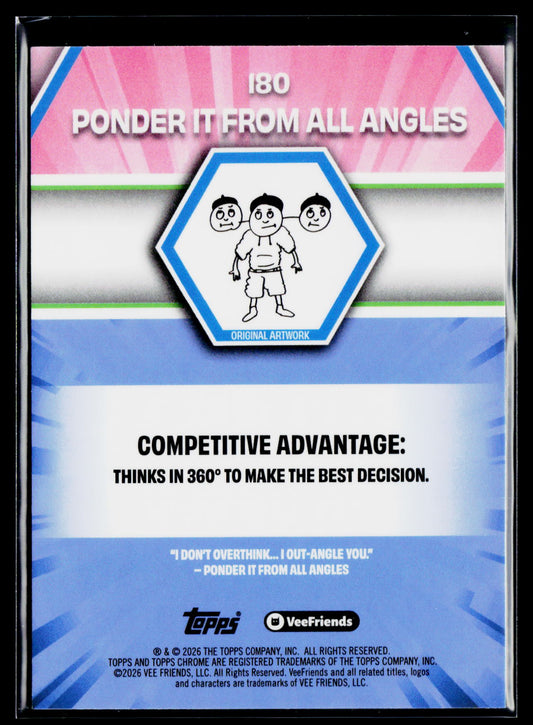 2026 Topps Chrome VeeFriends #180 Ponder It From All Angles
